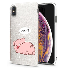 Lex Altern iPhone Glitter Case Pink Piglet