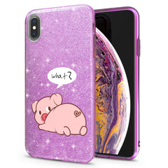 Lex Altern iPhone Glitter Case Pink Piglet