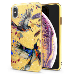 Lex Altern iPhone Glitter Case Watercolor Birds