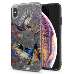 Lex Altern iPhone Glitter Case Watercolor Birds