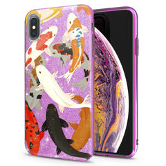 Lex Altern iPhone Glitter Case Watercolor Fishes