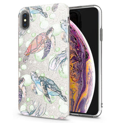 Lex Altern iPhone Glitter Case Cute Turtle