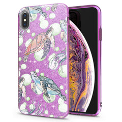 Lex Altern iPhone Glitter Case Cute Turtle