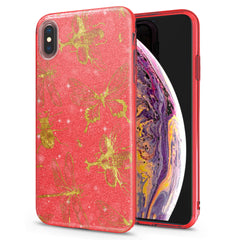 Lex Altern iPhone Glitter Case Golden Insects