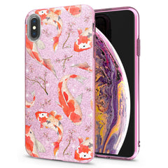 Lex Altern iPhone Glitter Case Orange Koi Fishes