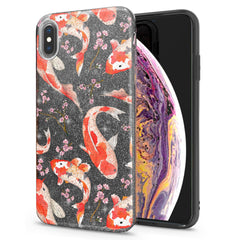 Lex Altern iPhone Glitter Case Orange Koi Fishes