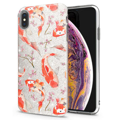 Lex Altern iPhone Glitter Case Orange Koi Fishes