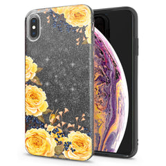 Lex Altern iPhone Glitter Case Yellow Roses