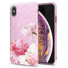 Lex Altern iPhone Glitter Case Peony Flowers