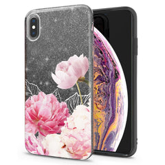 Lex Altern iPhone Glitter Case Peony Flowers