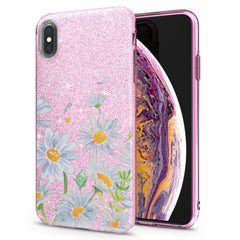 Lex Altern iPhone Glitter Case Daisy Flower