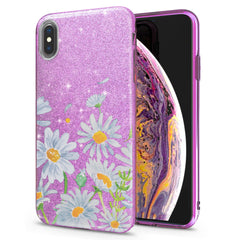 Lex Altern iPhone Glitter Case Daisy Flower