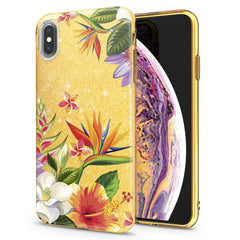 Lex Altern iPhone Glitter Case Colorful Flowers