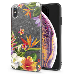 Lex Altern iPhone Glitter Case Colorful Flowers