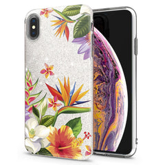 Lex Altern iPhone Glitter Case Colorful Flowers