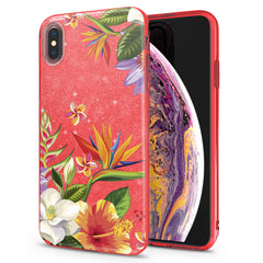 Lex Altern iPhone Glitter Case Colorful Flowers