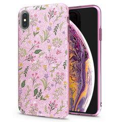 Lex Altern iPhone Glitter Case Gentle Wildflowers