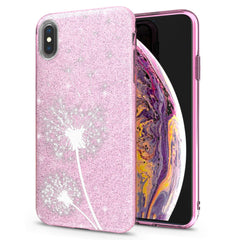 Lex Altern iPhone Glitter Case White Dandelion