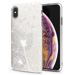 Lex Altern iPhone Glitter Case White Dandelion