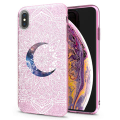 Lex Altern iPhone Glitter Case Moon Mandala