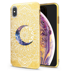 Lex Altern iPhone Glitter Case Moon Mandala