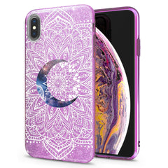 Lex Altern iPhone Glitter Case Moon Mandala