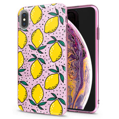 Lex Altern iPhone Glitter Case Lemon Drawing Art