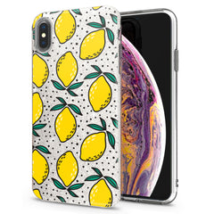 Lex Altern iPhone Glitter Case Lemon Drawing Art