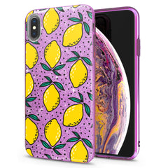 Lex Altern iPhone Glitter Case Lemon Drawing Art