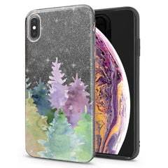 Lex Altern iPhone Glitter Case Watercolor Forest