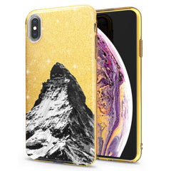 Lex Altern iPhone Glitter Case Snowy Mountain