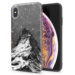 Lex Altern iPhone Glitter Case Snowy Mountain