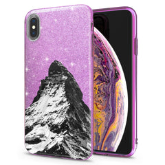 Lex Altern iPhone Glitter Case Snowy Mountain