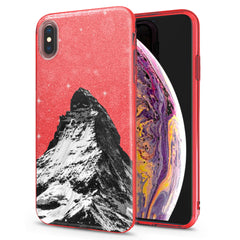 Lex Altern iPhone Glitter Case Snowy Mountain