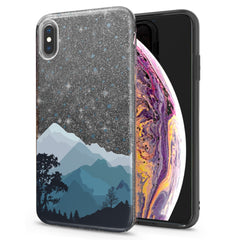 Lex Altern iPhone Glitter Case Watercolor Mountains