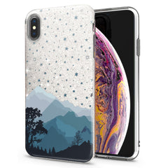 Lex Altern iPhone Glitter Case Watercolor Mountains