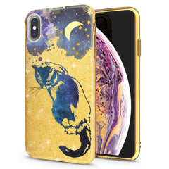 Lex Altern iPhone Glitter Case Beautiful Galaxy Cat