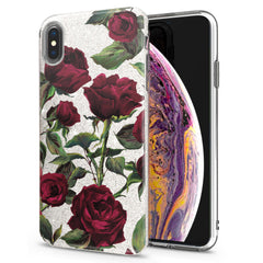 Lex Altern iPhone Glitter Case Red Roses