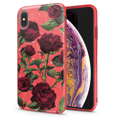 Lex Altern iPhone Glitter Case Red Roses