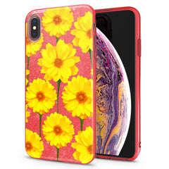 Lex Altern iPhone Glitter Case Bright Yellow Daisies