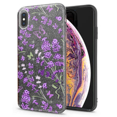 Lex Altern iPhone Glitter Case Awesome Lavenders