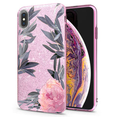 Lex Altern iPhone Glitter Case Pink Peony