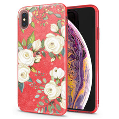 Lex Altern iPhone Glitter Case White Roses