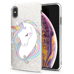 Lex Altern iPhone Glitter Case Cute Unicorn