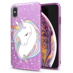 Lex Altern iPhone Glitter Case Cute Unicorn