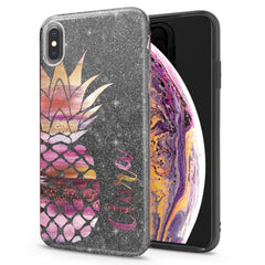 Lex Altern iPhone Glitter Case Pink Pineapple