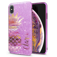 Lex Altern iPhone Glitter Case Pink Pineapple