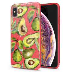 Lex Altern iPhone Glitter Case Avocado Pattern