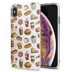 Lex Altern iPhone Glitter Case Tasty Food Pattern