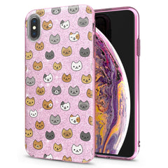 Lex Altern iPhone Glitter Case Cats Pattern